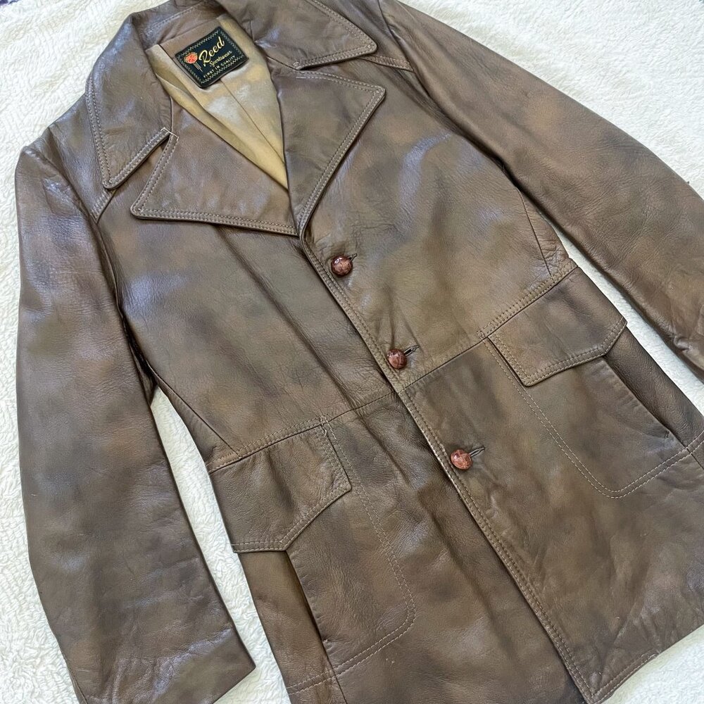 Brown Leather Coat